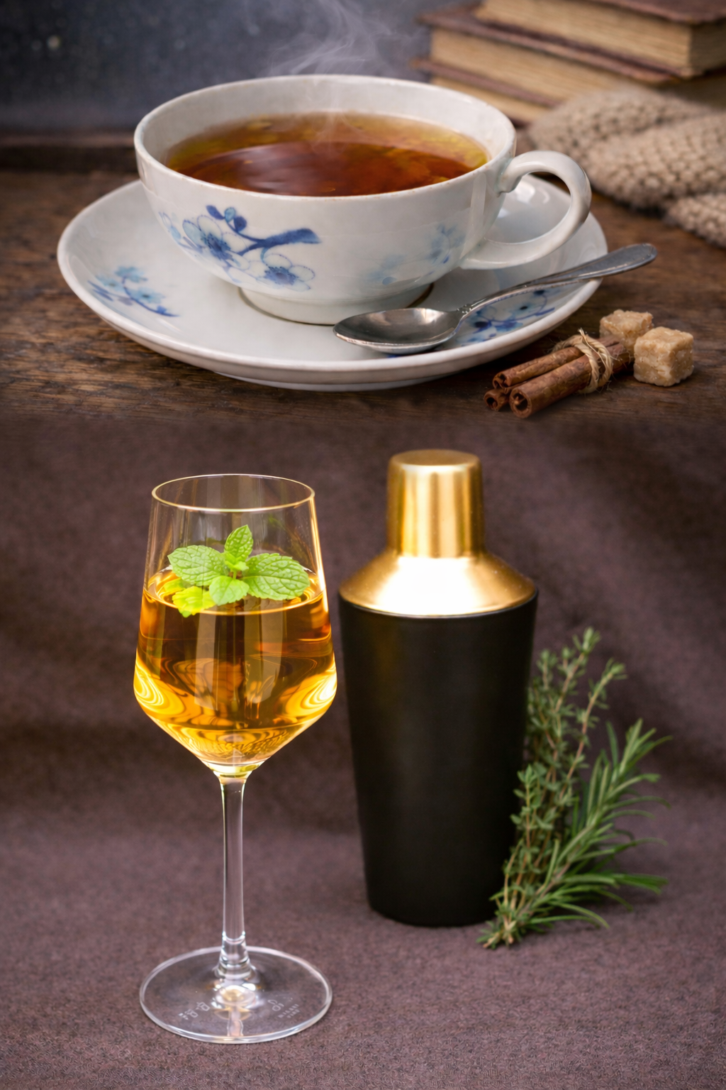 Tee zu Cocktails Banner