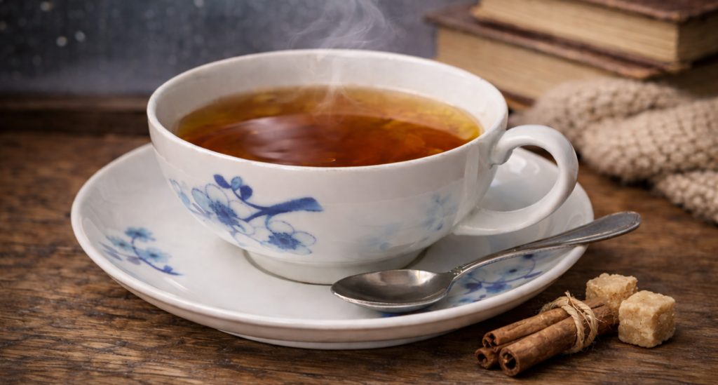 Tee Kräuter von der Pflanze bis in die Tasse eigene Mischung